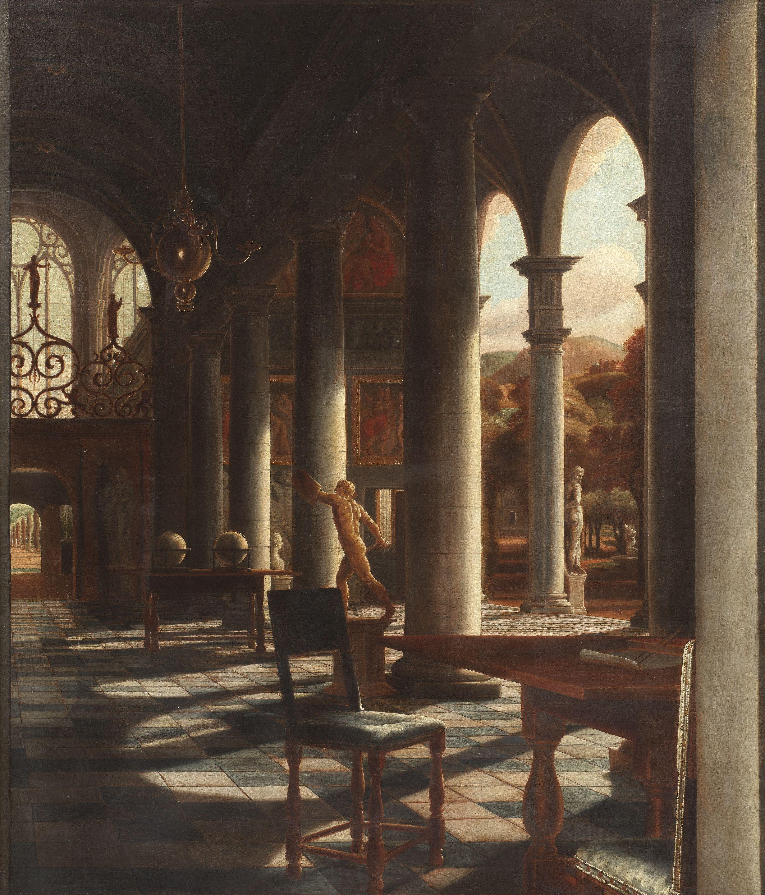 Samuel van Hoogstraten - Perspective of an Open Gallery (\'The Tuscan Gallery\')