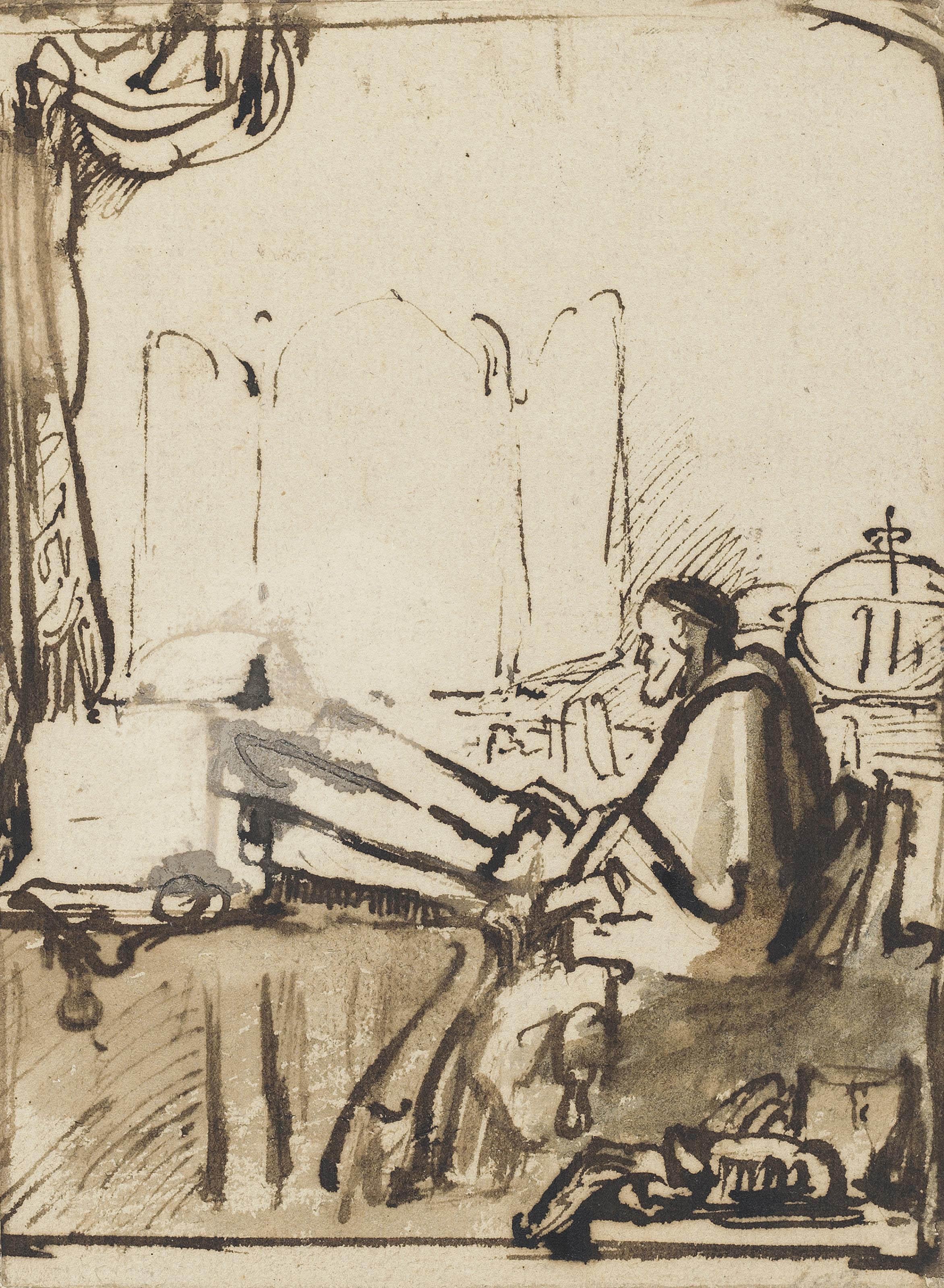 Samuel van Hoogstraten - Saint Jerome in his study