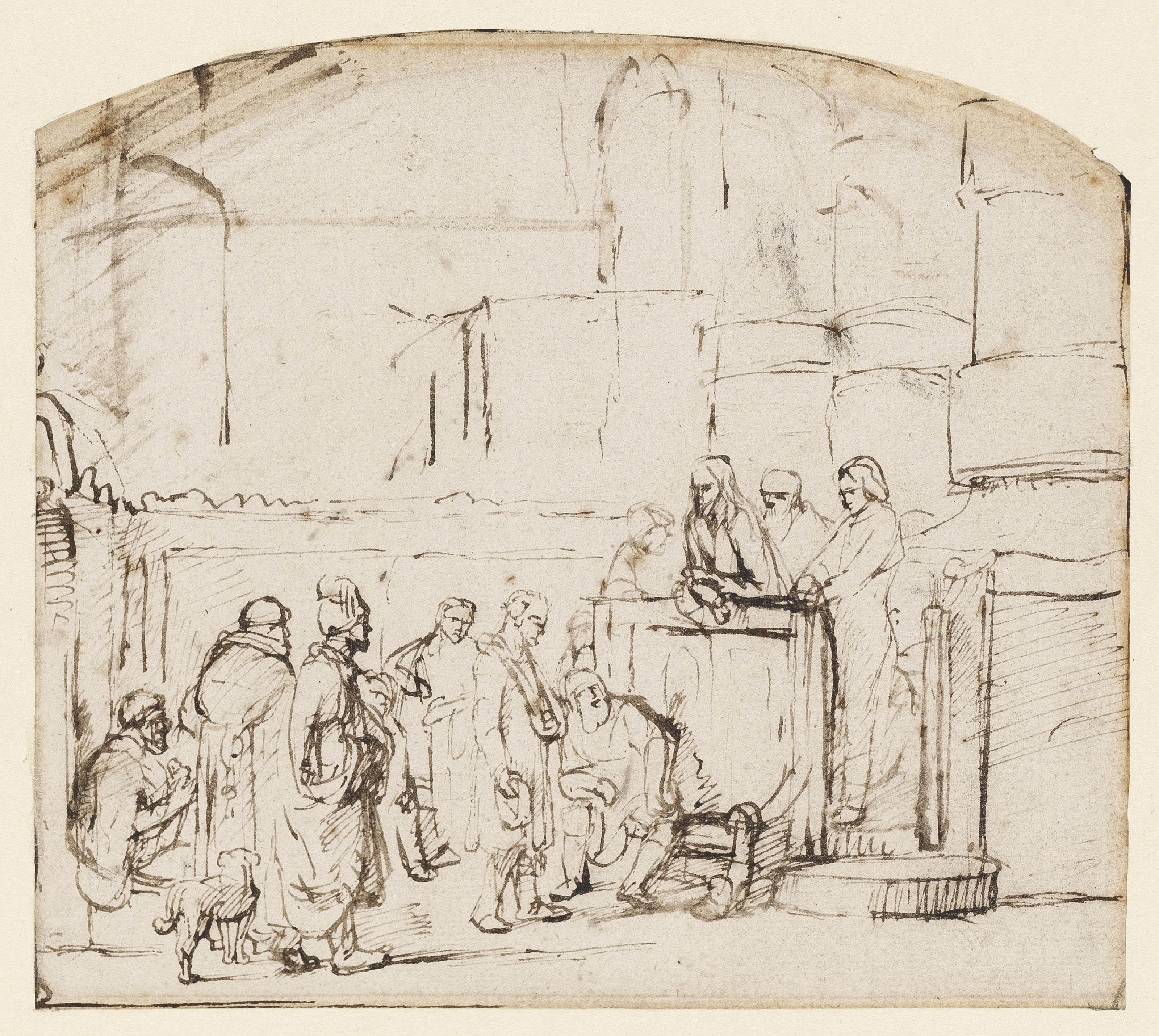 Samuel van Hoogstraten - The interior of a synagogue