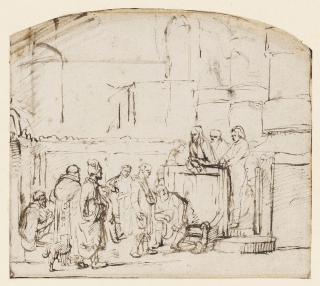 Samuel van Hoogstraten - The interior of a synagogue