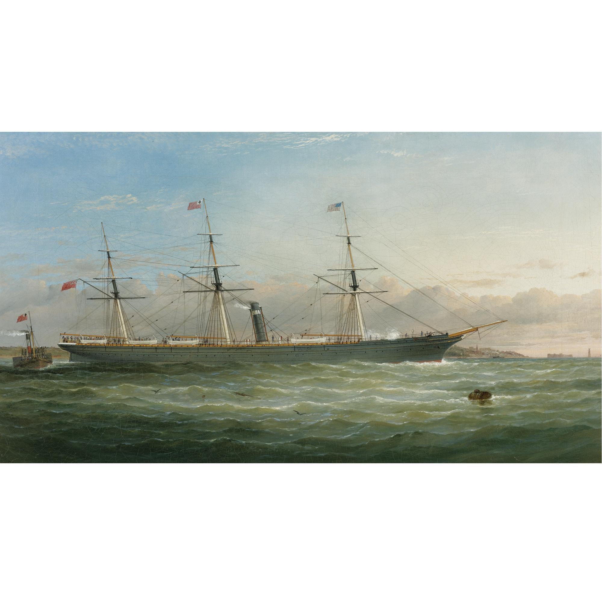 Samuel Walters - British The Steam Ship City Of New York