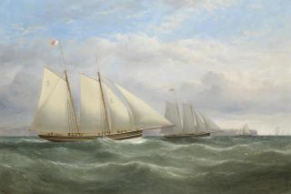 Samuel Walters - Liverpool pilot boats racing off the mouth of the Mersey