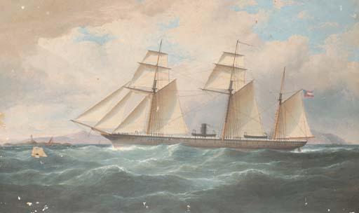 Samuel Walters - The American Confederate raider Alabama inward bound off Anglesey, North Wales
