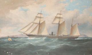 Samuel Walters - The American Confederate raider Alabama inward bound off Anglesey, North Wales