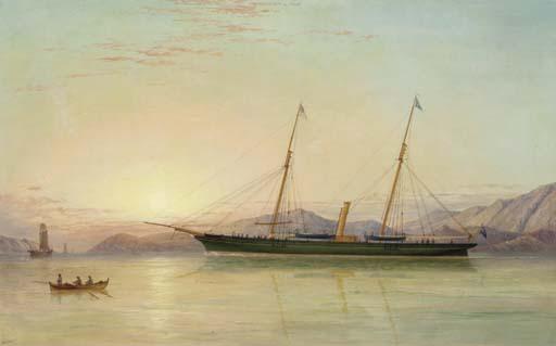 Samuel Walters - The auxiliary schooner Ceres of the Royal Mersey Yacht Club in Norwegian waters