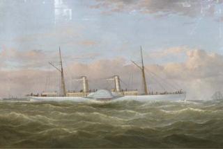 Samuel Walters - The Confederate blockade runner C.S.S COLONEL LAMB at sea
