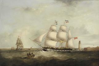 Samuel Walters - The \'Gazelle\' Entering The Mersey