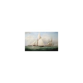 Samuel Walters - Yachts Racing Past The Kish Light Vessel Off Dublin Bay