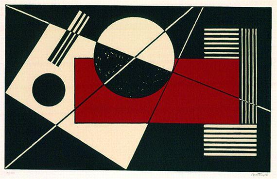 Sándor Alexander Bortnyik - Komposition Schwarz-Rot