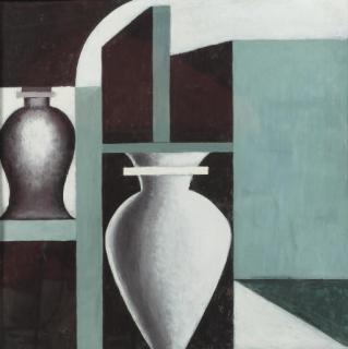 Sandor Bortnyik - Composition With Vases