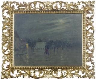 Sandor Landeau - Night Time In A Paris Square