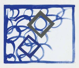 Sandra Blow, R.A. - Blue Abstract