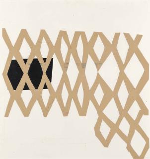 Sandra Blow, R.A. - Cross Over Motif / Over Black Band