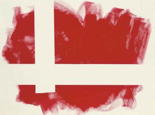 Sandra Blow, R.A. - Red abstract