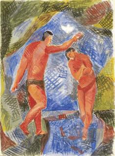 Sandro Chia - Battesimo di Gesù