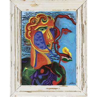 Sandro Chia - Blue Creek And Rubbing Noses