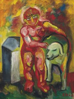 Sandro Chia - Boy and Dog