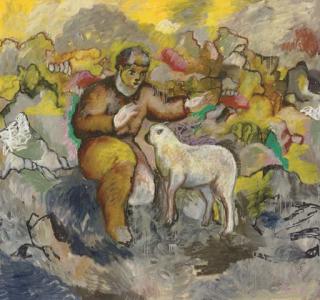 Sandro Chia - Boy with Lamb