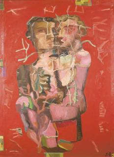 Sandro Chia - Couple rouge