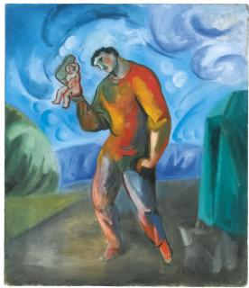 Sandro Chia - Figura Con Bambino