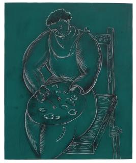 Sandro Chia - Four Eyes, Three Hands