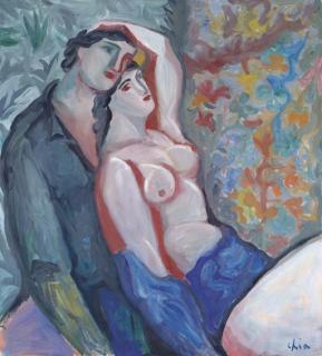 Sandro Chia - Lover in Blue