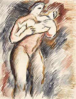 Sandro Chia - Madre con bambino