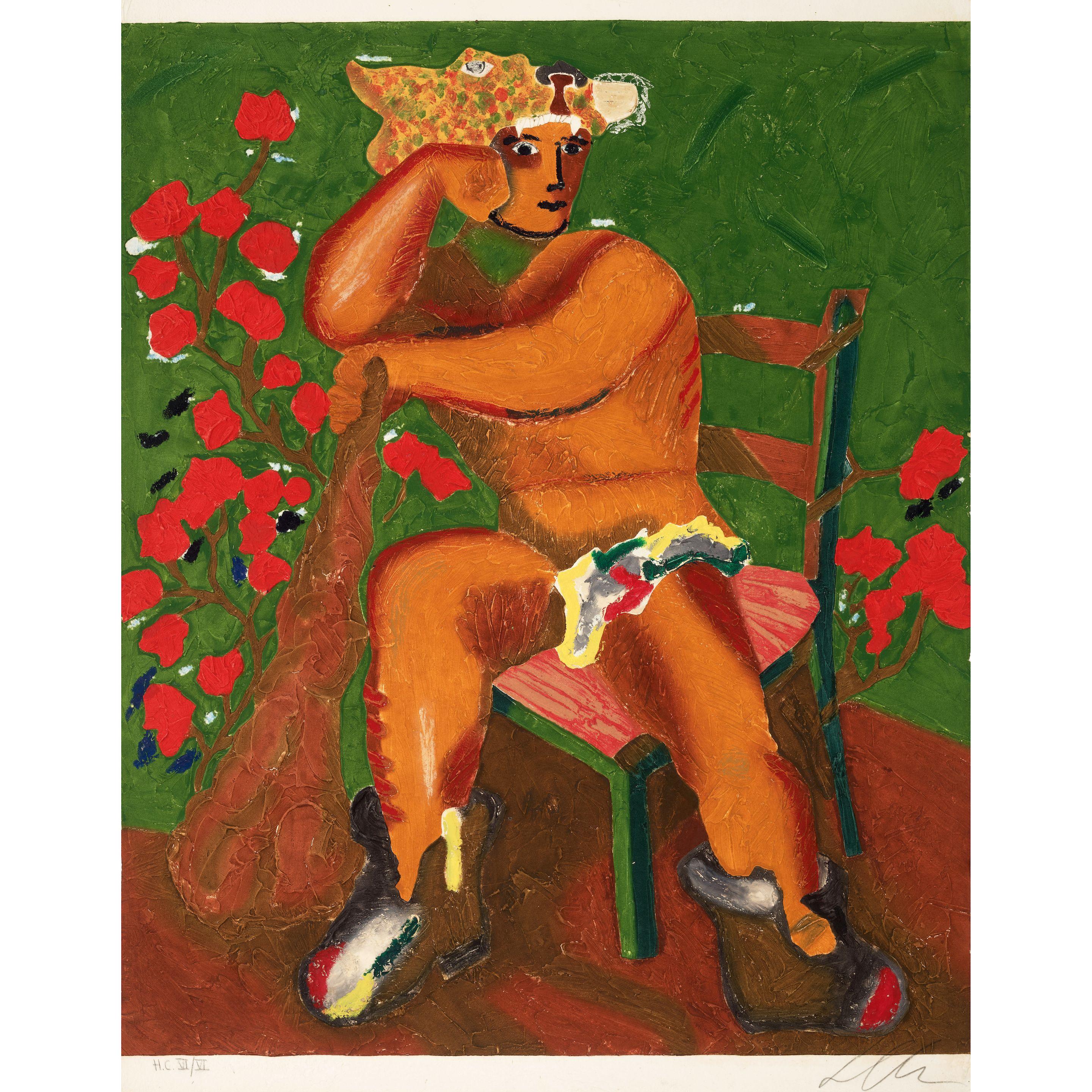 Sandro Chia - One Plate, from Ten Masterprints