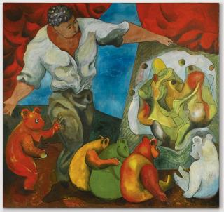 Sandro Chia - Pittore Con Orsi