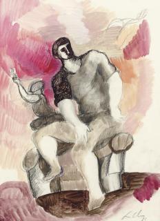 Sandro Chia - Untitled (Seated Figures)