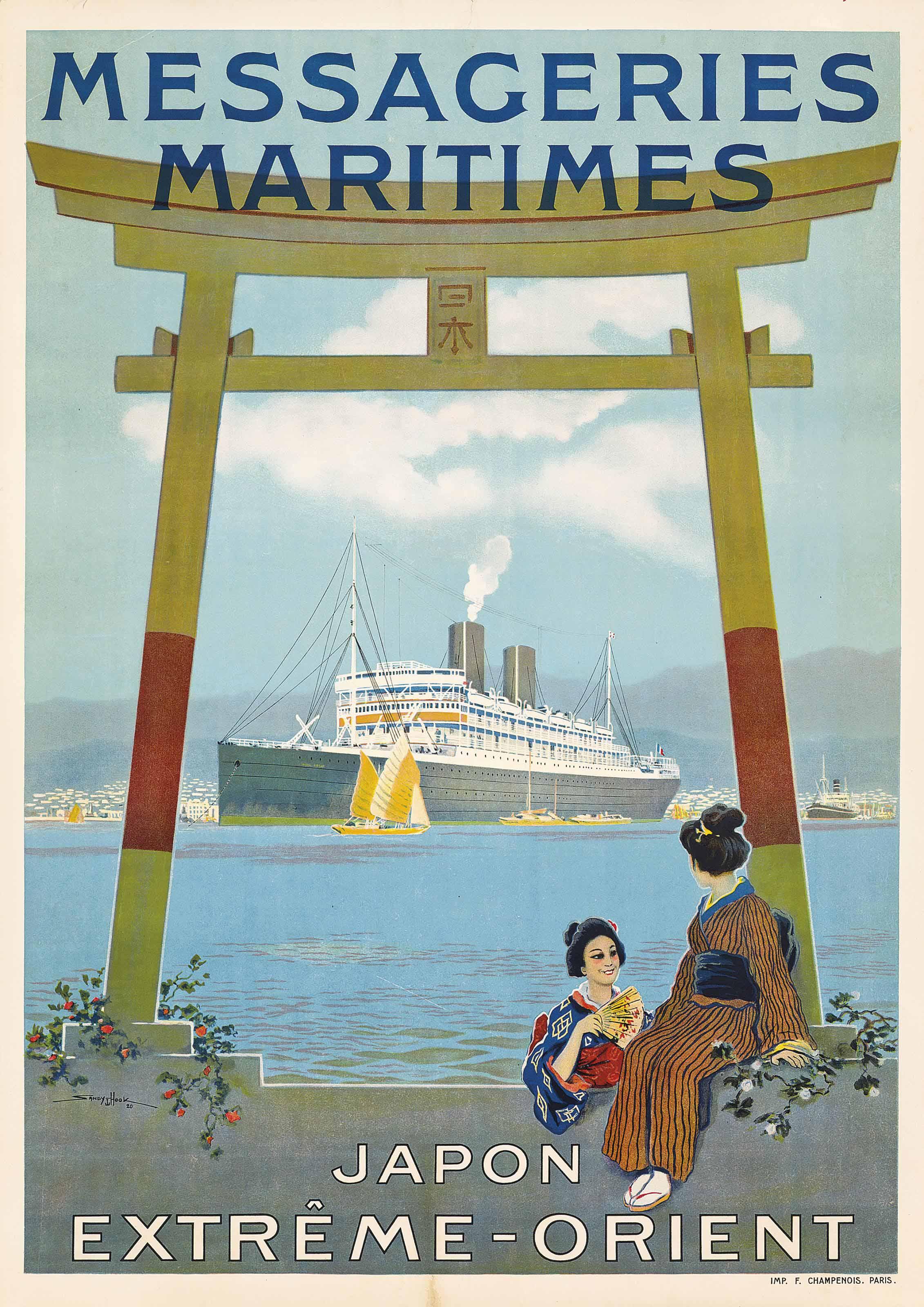 Sandy Hook - Messageries Maritimes, Japon