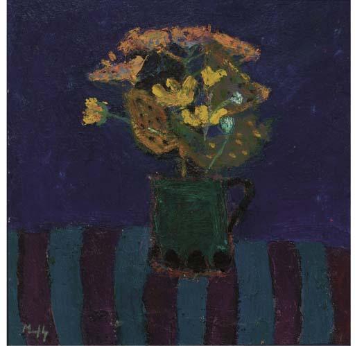 Sandy Murphy - Stripes and green jug