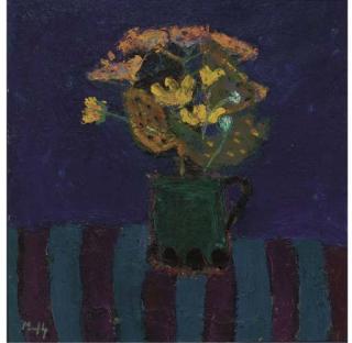 Sandy Murphy - Stripes and green jug