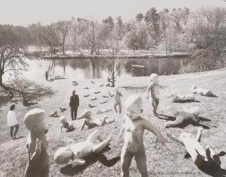 Sandy Skoglund - Babies At Paradise Pond, 1995 Offset Lithograph, Signed, Titled, Dated And Numbered \'6/75\' In Pencil On The Recto. 20 X 25 3/8In (50.8 X 64.5Cm)