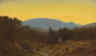 Sanford Robinson Gifford - A Sketch Of Hunter Mountain, Catskills (Twilight On Hunter Mountain)