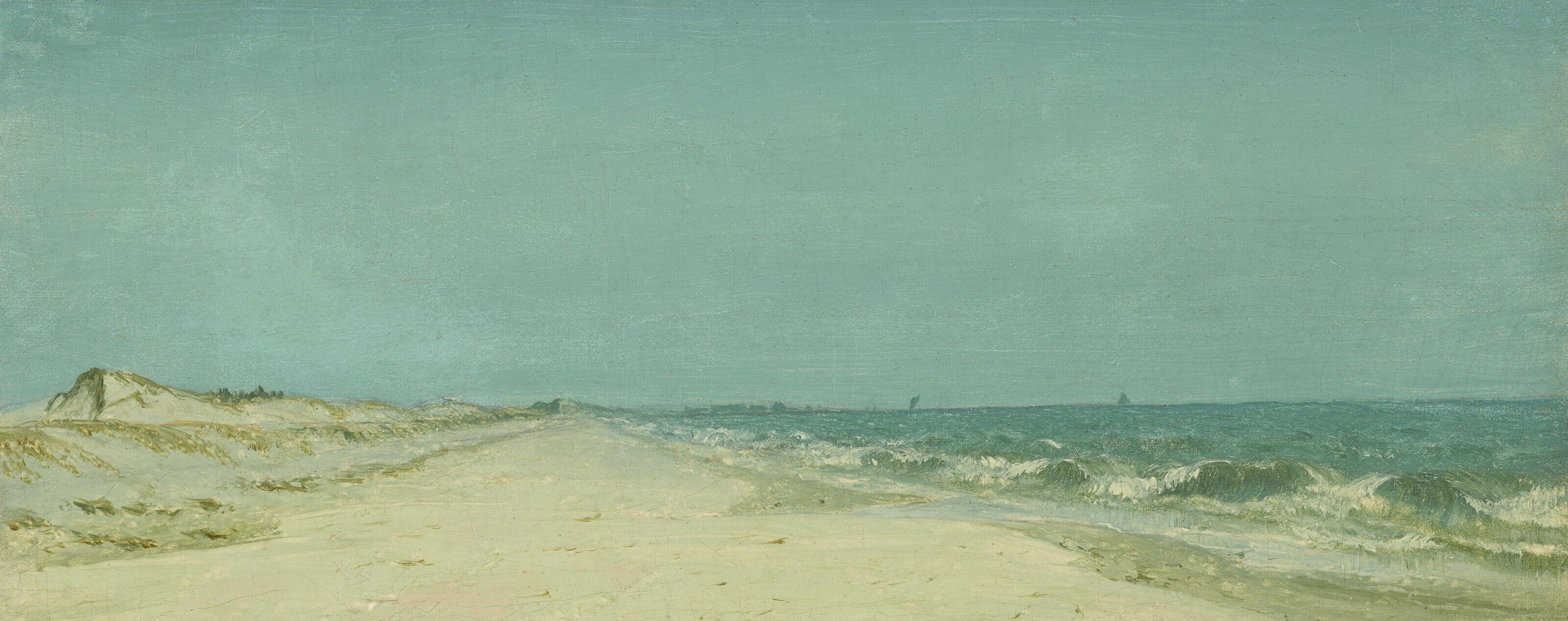 Sanford Robinson Gifford - A Sketch On the Long Island Coast