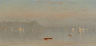 Sanford Robinson Gifford - Haverstraw Bay (Shad Fishing On The Hudson)