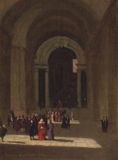 Sanford Robinson Gifford - In Saint Peter\'s, Rome