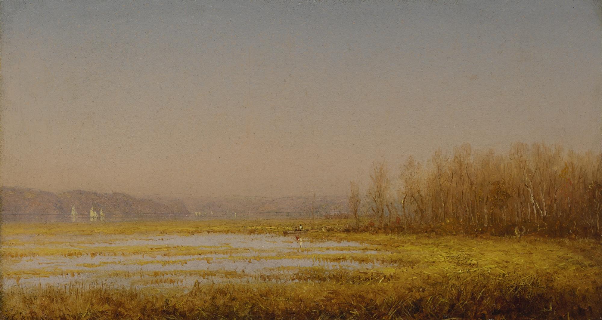 Sanford Robinson Gifford - Marshes On The Hudson