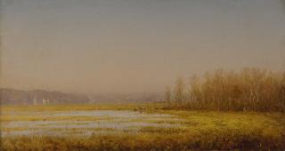Sanford Robinson Gifford - Marshes On The Hudson