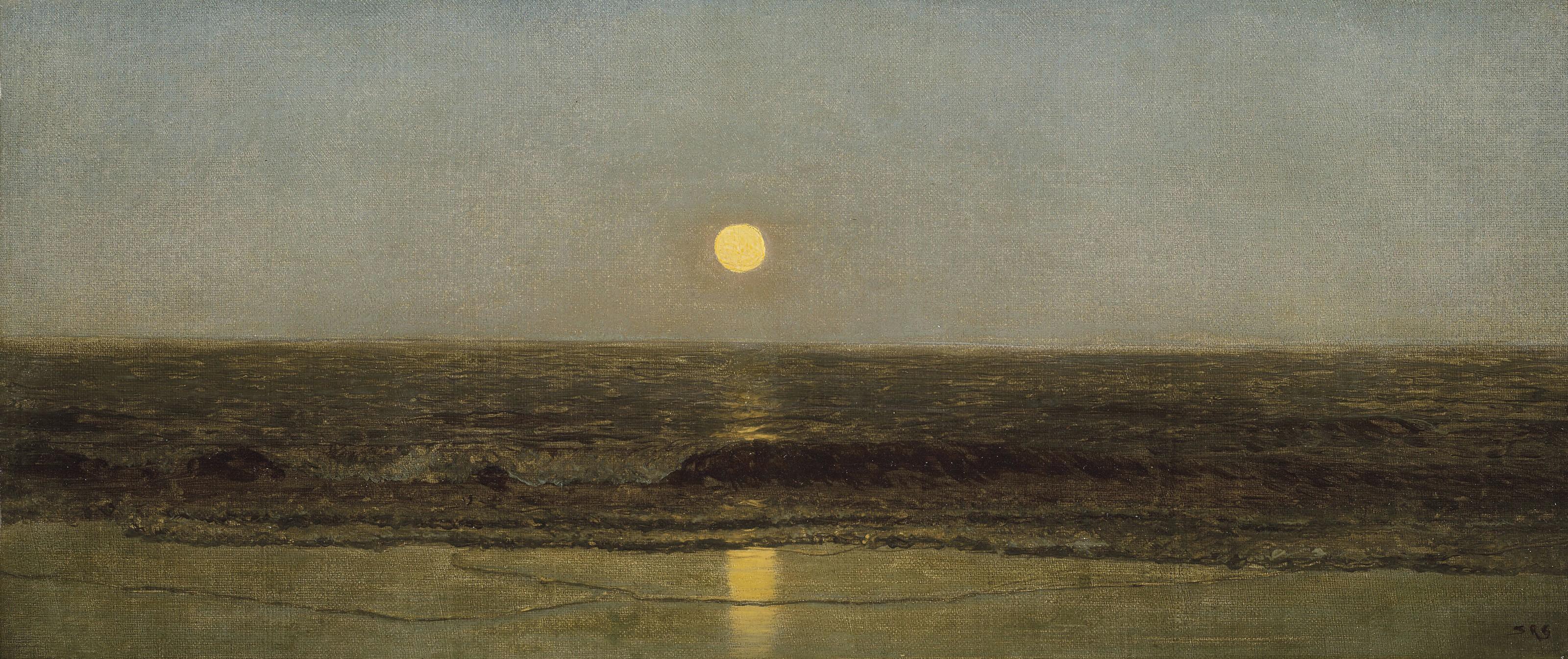 Sanford Robinson Gifford - Moonrise on the Seashore