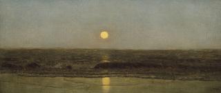 Sanford Robinson Gifford - Moonrise on the Seashore