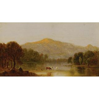 Sanford Robinson Gifford - Mount Washington From The Saco River