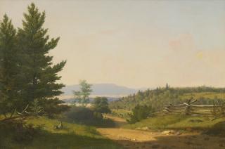 Sanford Robinson Gifford - Road Scenery Near Lake George