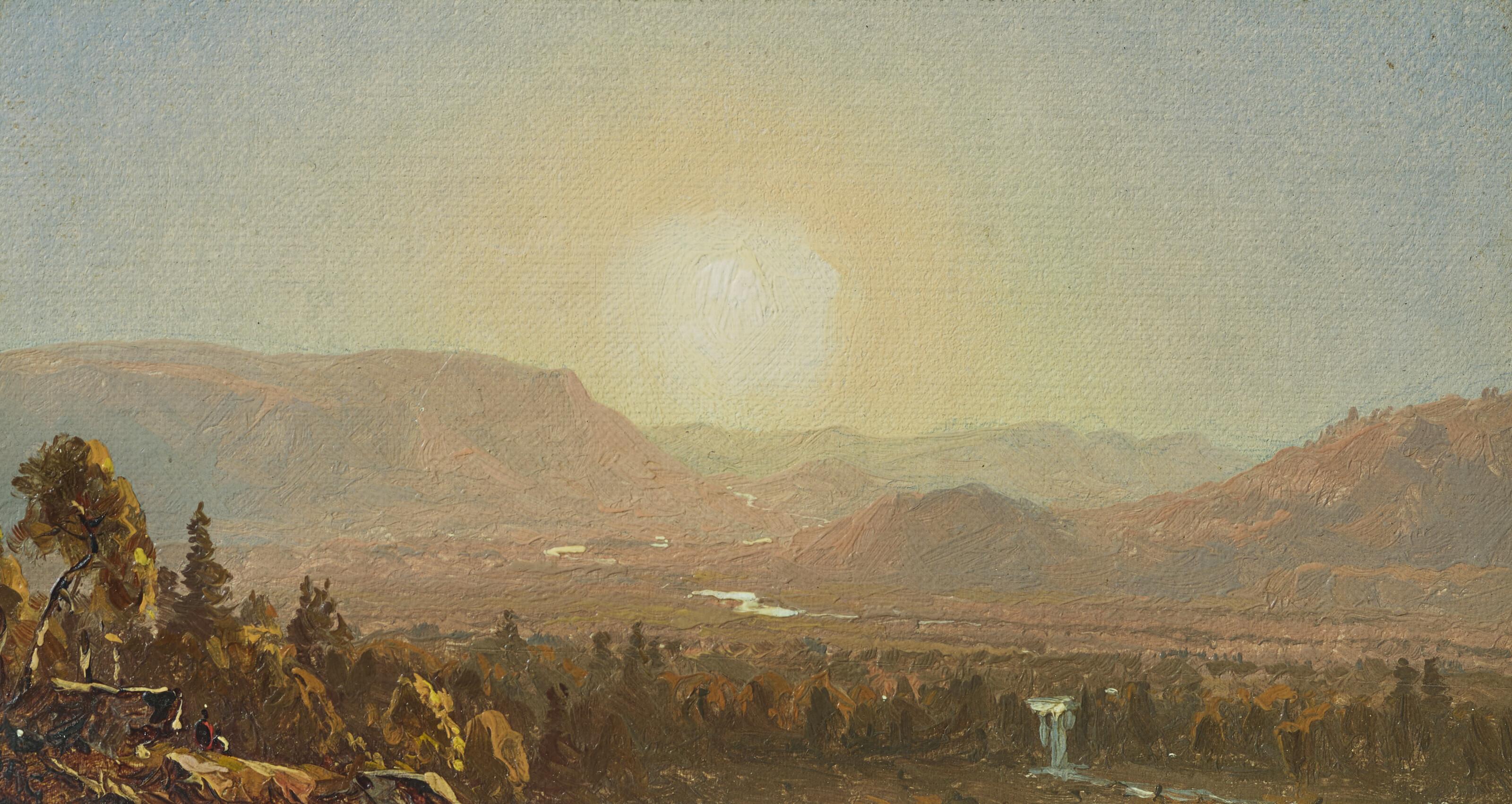 Sanford Robinson Gifford - Sketch for \'A Catskill Study\'