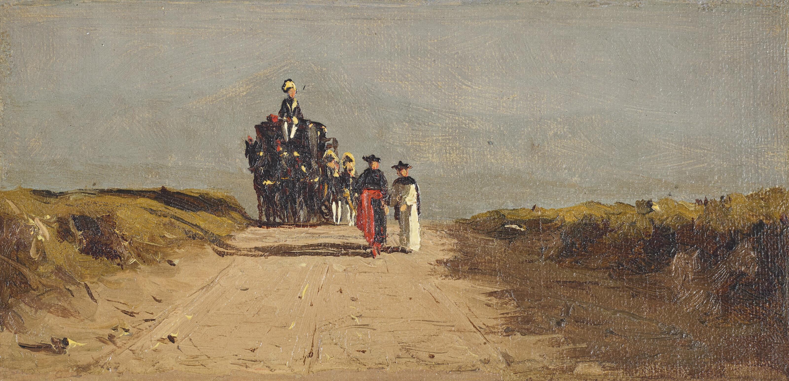 Sanford Robinson Gifford - Sketch on the Roman Campagna