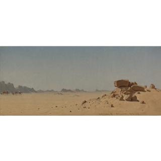 Sanford Robinson Gifford - The Desert At Assouan, Egypt
