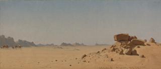 Sanford Robinson Gifford - The Desert At Assouan, Egypt