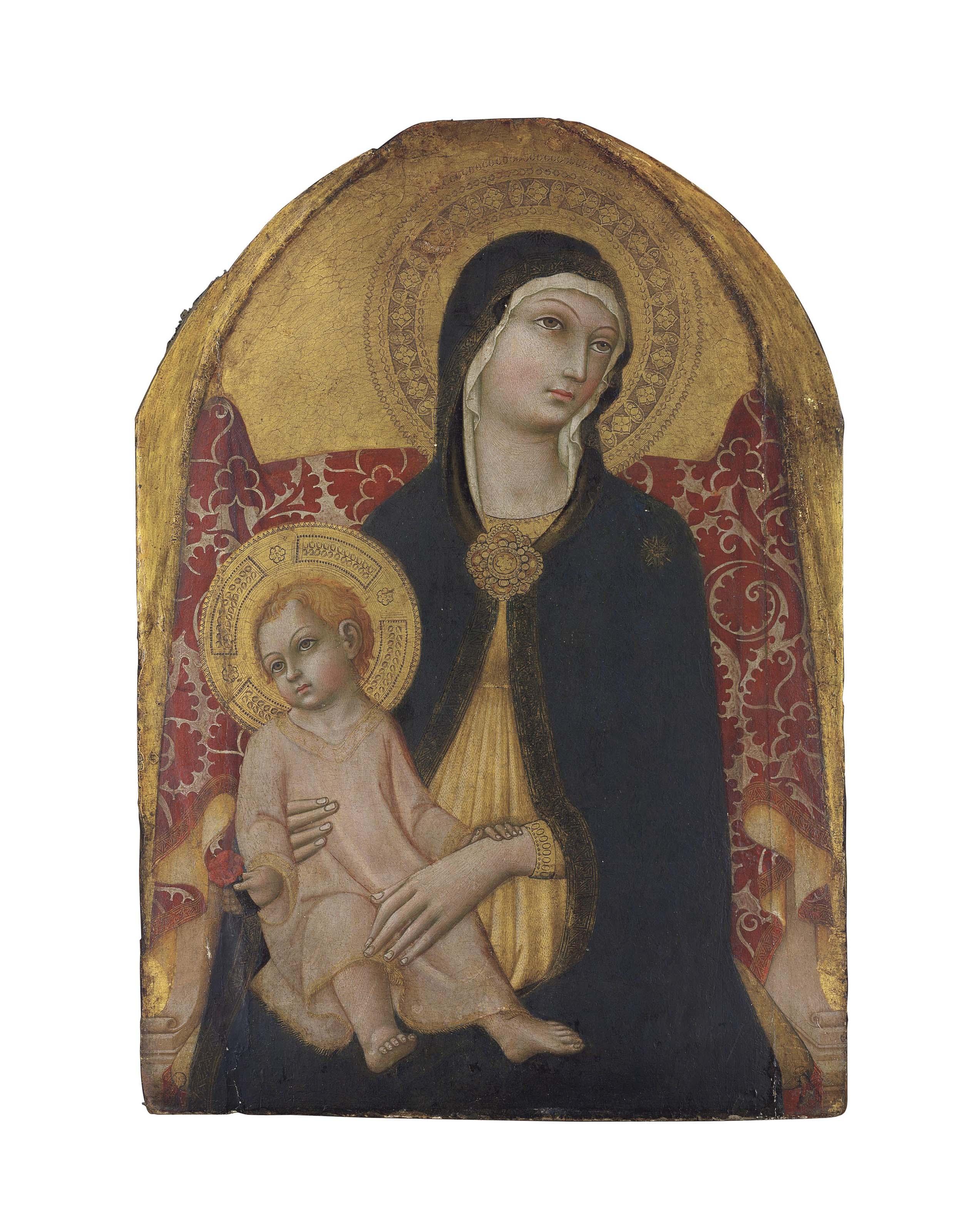 Sano Di Pietro - The Madonna and Child Enthroned