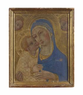 Sano di Pietro - The Madonna And Child With Two Angels